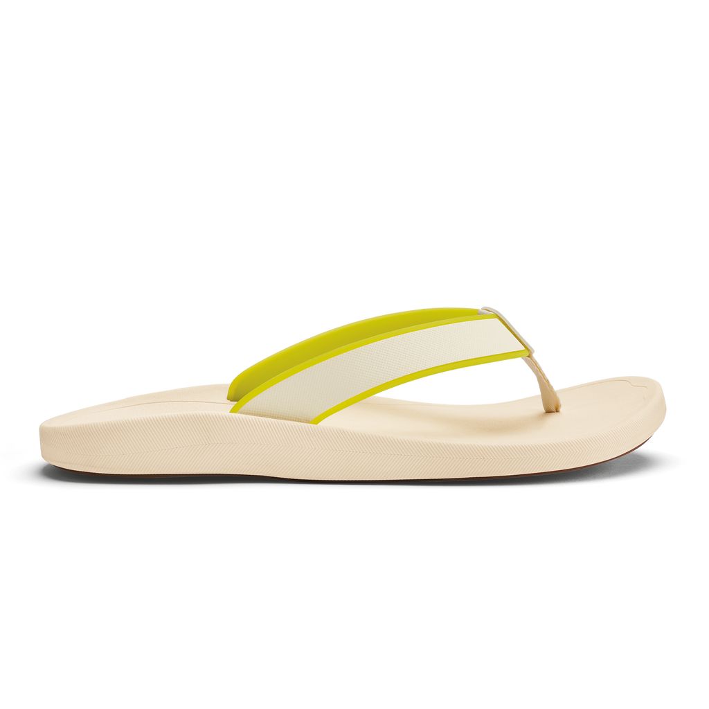 Men's Olukai Kōko o Sandals White | VTERGXM-90