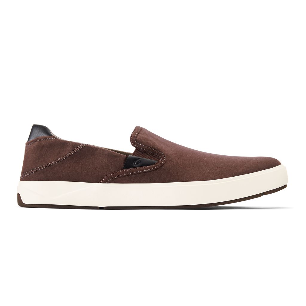 Men's Olukai Lae ahi Sneakers Coffee | QWIADGN-10