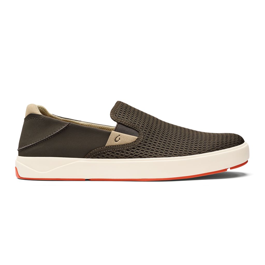 Men's Olukai Lae ahi Sneakers Dark Brown | OKIWEJB-93