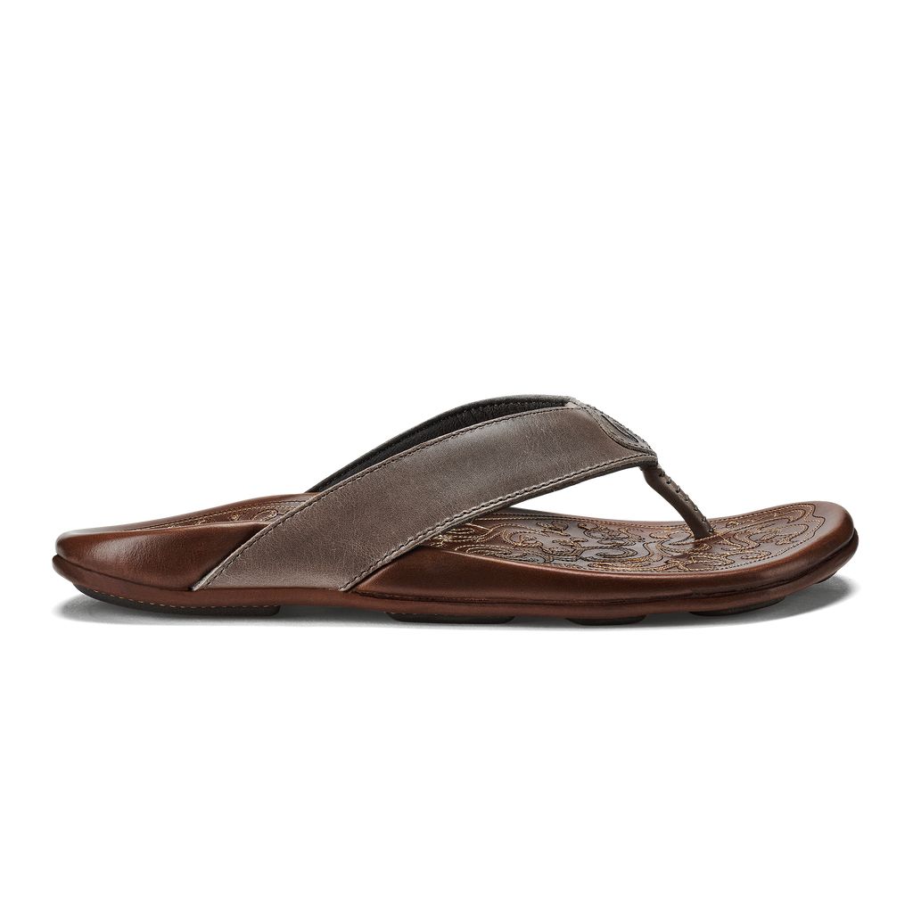 Men's Olukai Mekila Sandals Grey | SQFOHDI-37