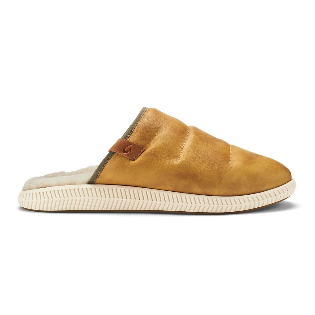 Men's Olukai Mua 'Ili Slippers Brown | VXGPHQR-12