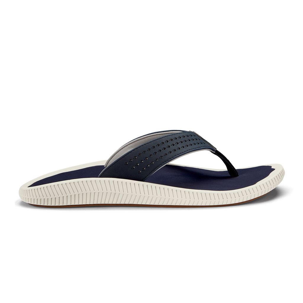 Men's Olukai Ulele Sandals Blue | KMXCDUS-58