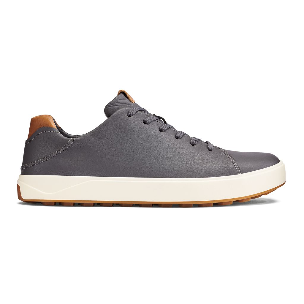 Men's Olukai Wai alae Golf Shoes Grey | DUMOTHI-94