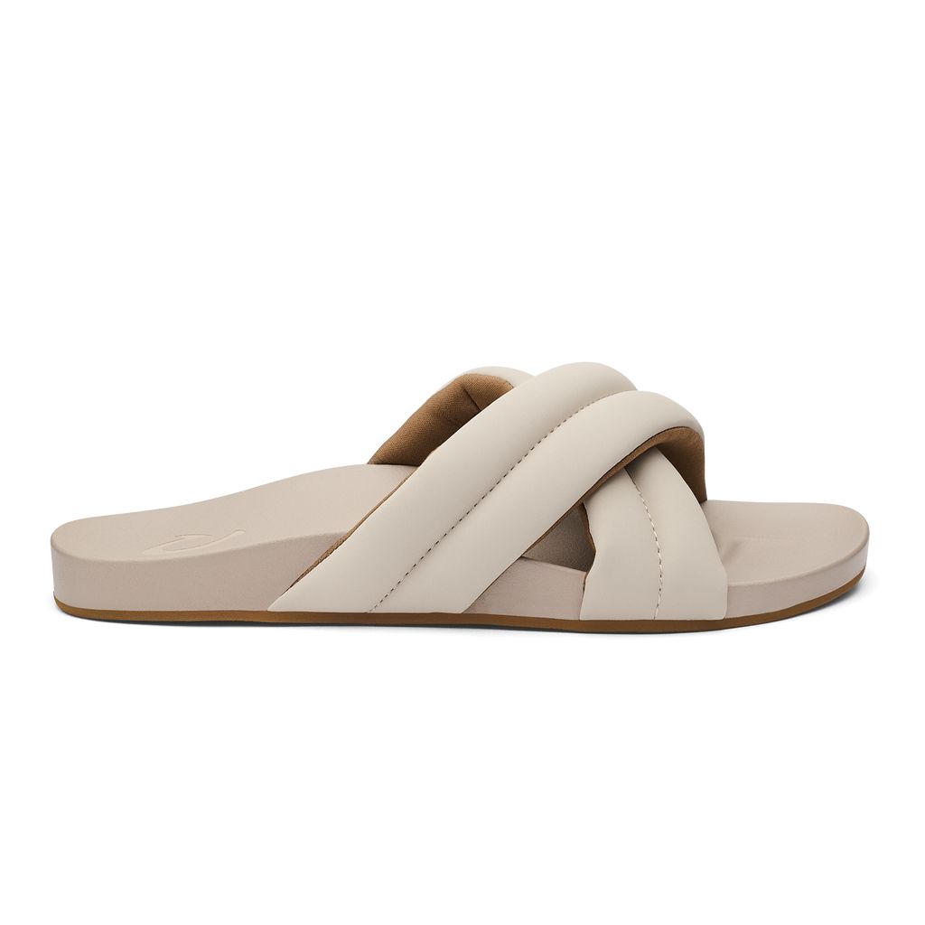 Women's Olukai Hila Sandals White | HPWBVRC-68