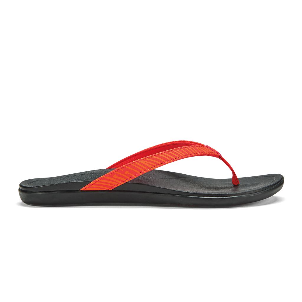 Women's Olukai Ho ōpio Sandals Black | ONUXGQZ-76