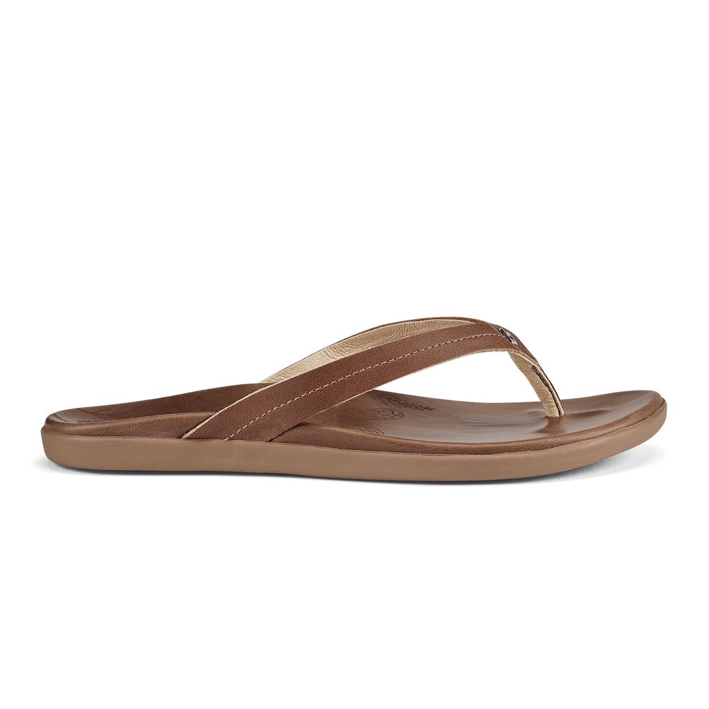 Women's Olukai Honu Sandals Brown | UPCINEX-97