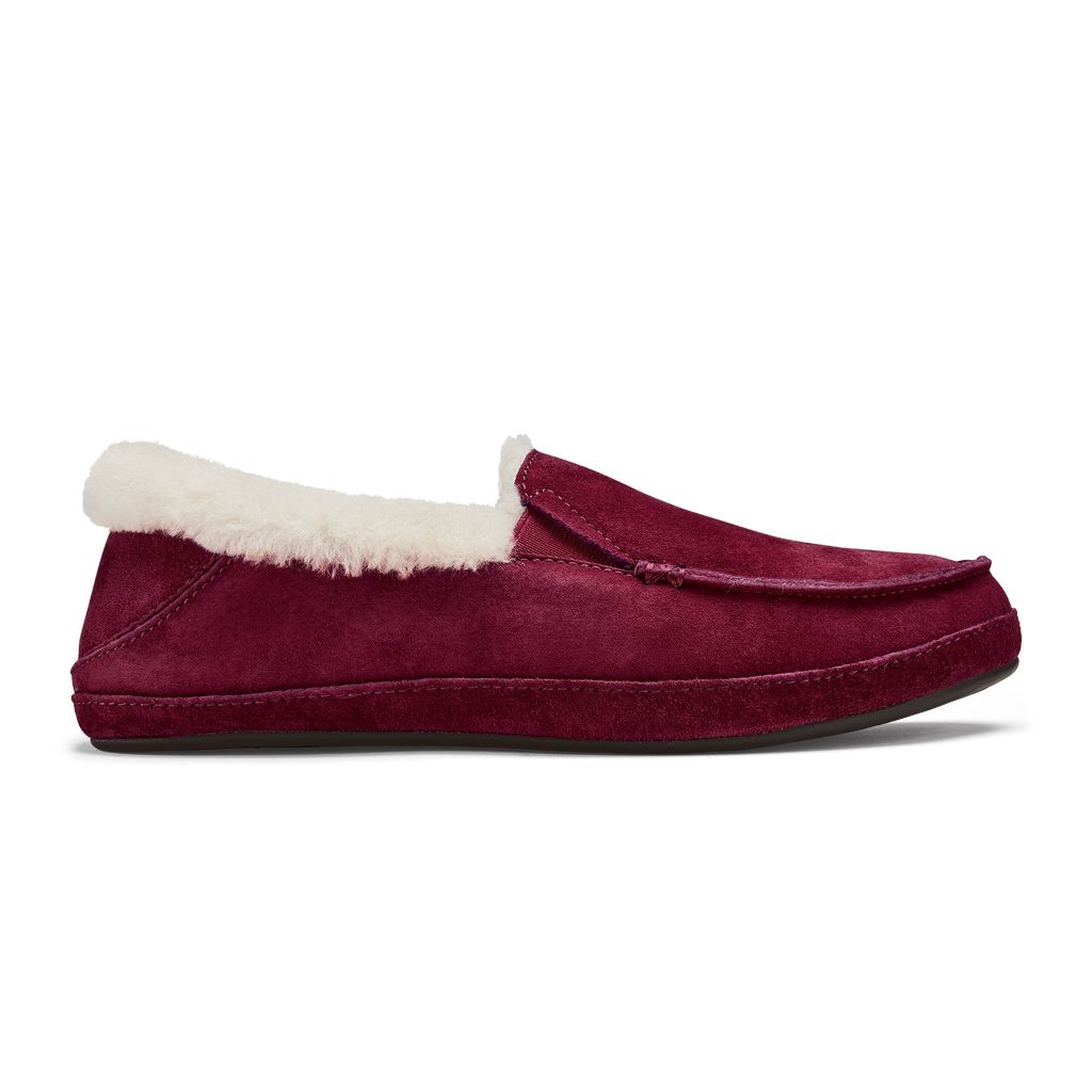 Women's Olukai Ku una Slippers Deep Purple | BEDSGLR-75