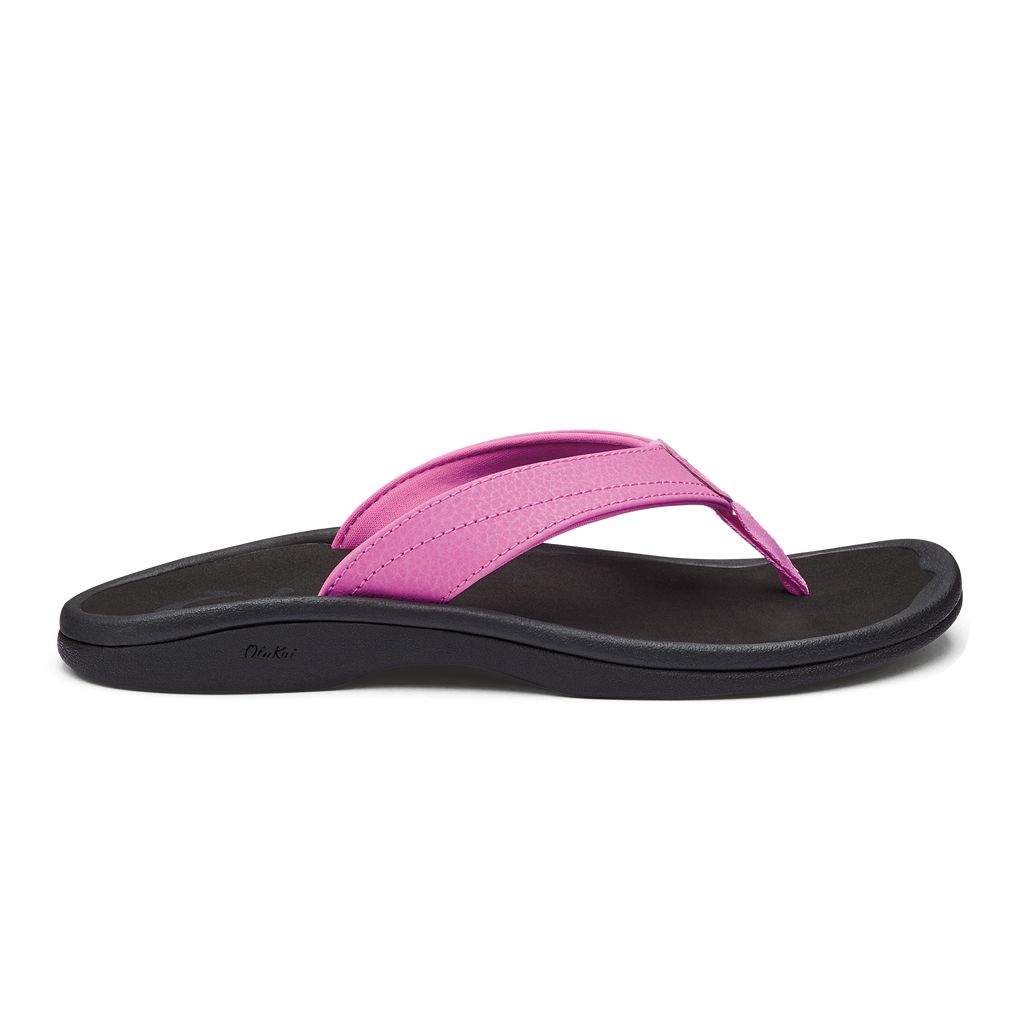 Women's Olukai Ohana Sandals Black | ZYFVAPB-56