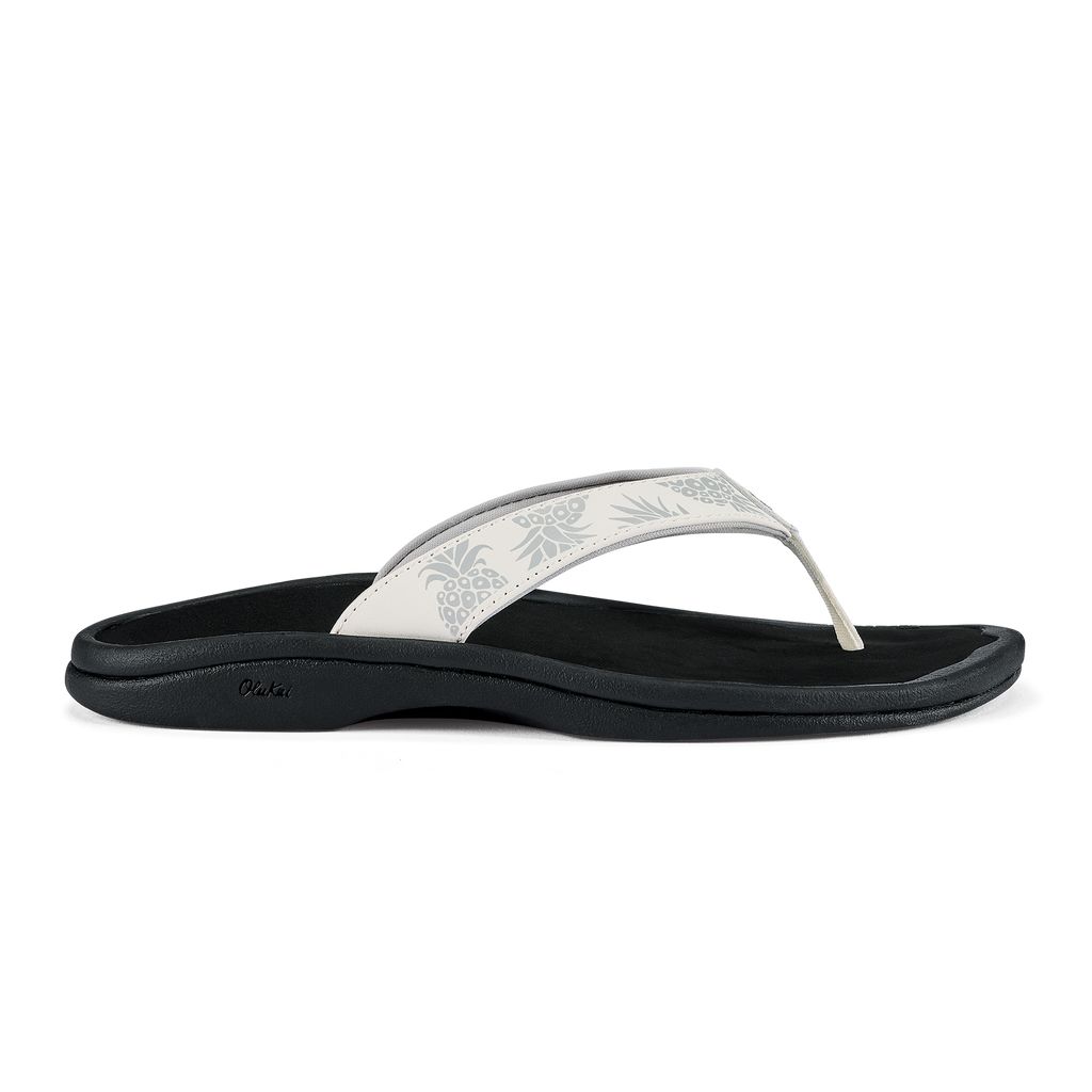 Women's Olukai Ohana Sandals White | GZUPDVS-98