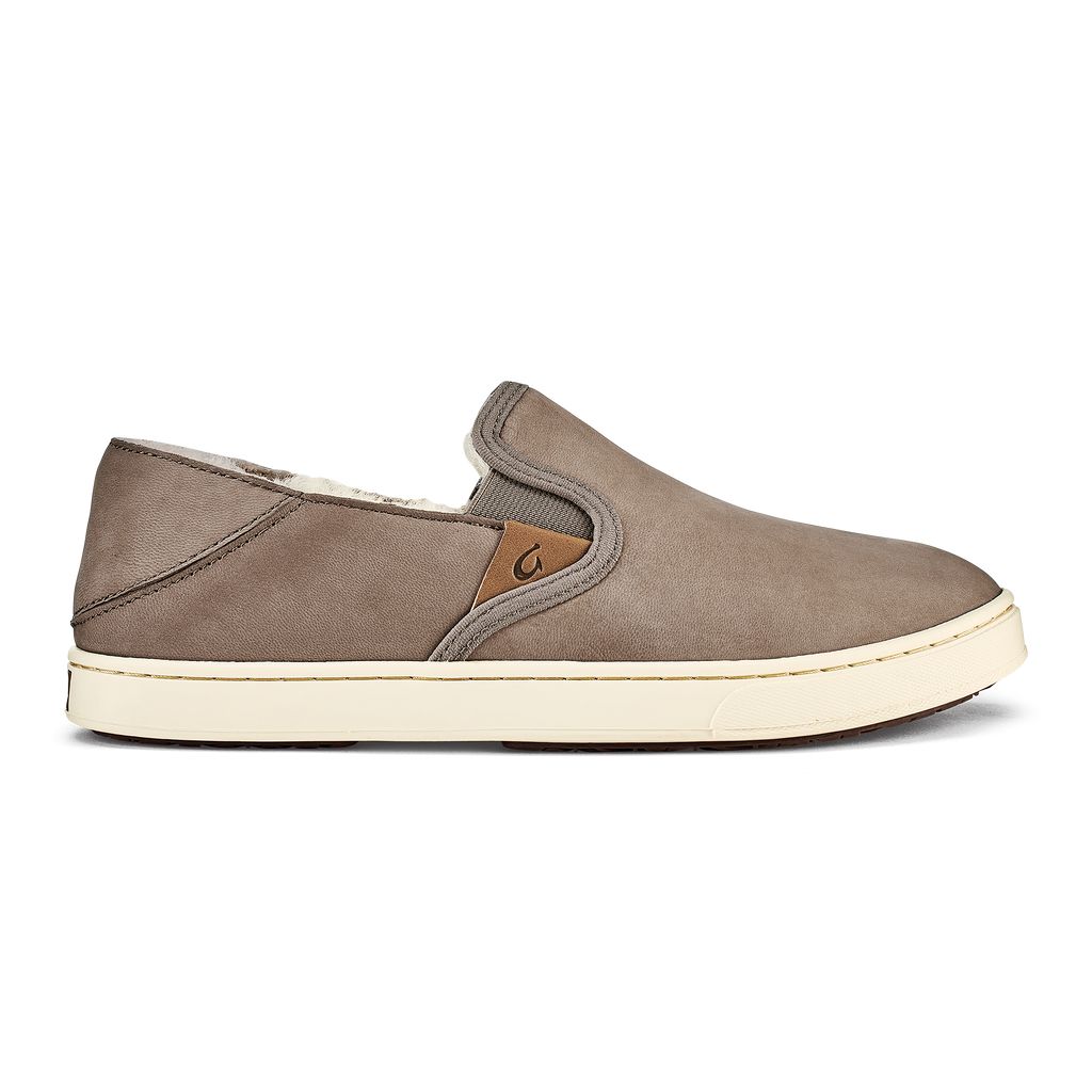 Women's Olukai Pehuea Heu Slippers Grey Brown | HUSADPX-35